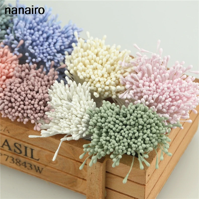 

3600pcs 1.5mm Heads Mini Flower Stamen Pistil Wedding Decoration Scrapbooking DIY Artificial Cards Cakes Flowers Accessories