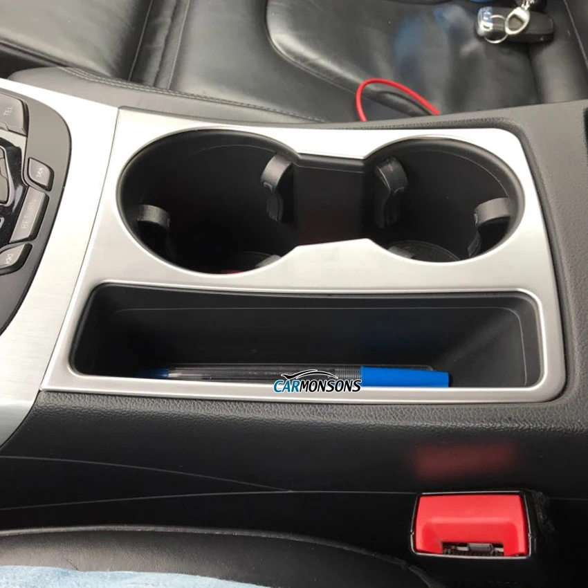 Нержавеющая сталь автомобильная рамка держателя стакана воды наклейка крышка