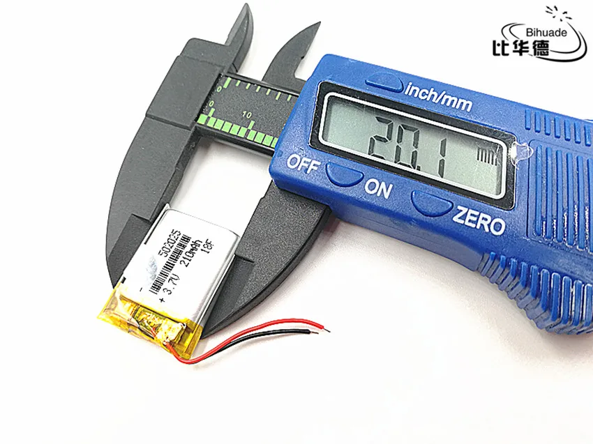 1 шт./лот 3,7 V 210mAH 502025 полимерный литий-ионный/литий-ионный аккумулятор для DVR, gps, mp3, mp4