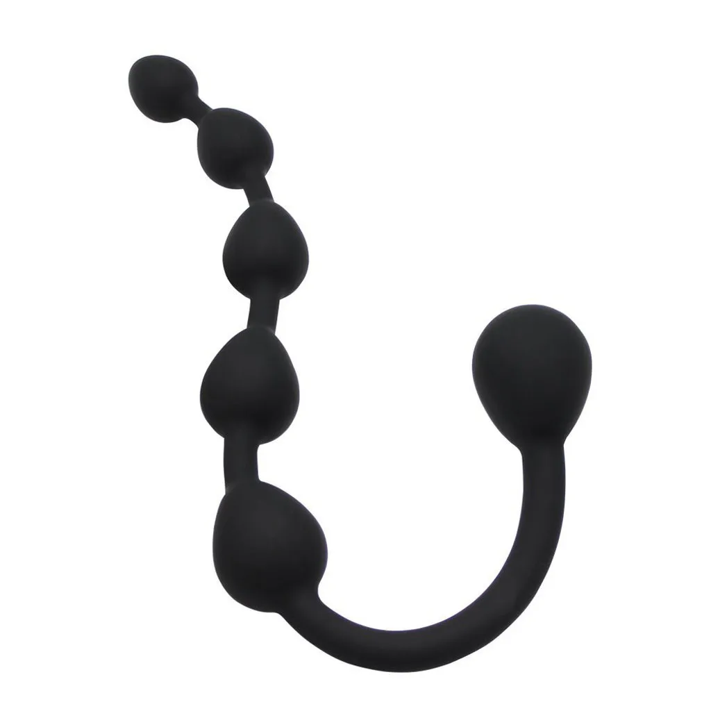 Секс игрушки силиконовые тянущиеся бусины задний корт анальный Pull Bads Анальная