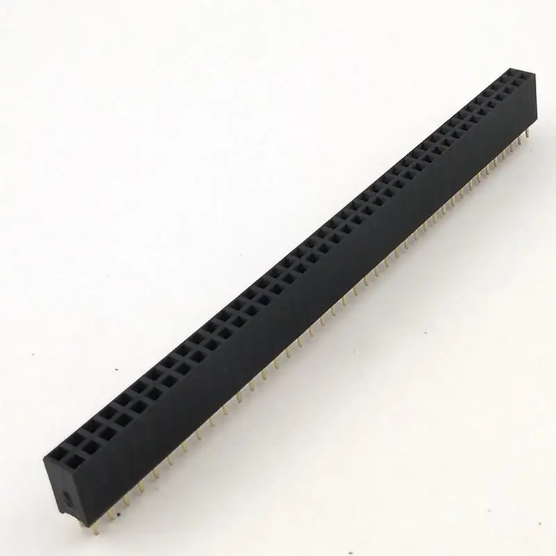 200 шт./лот 2 54 мм штырьками 2X40 Pin 2x40 pin 80 P двухрядный женский прямо заголовок шаг