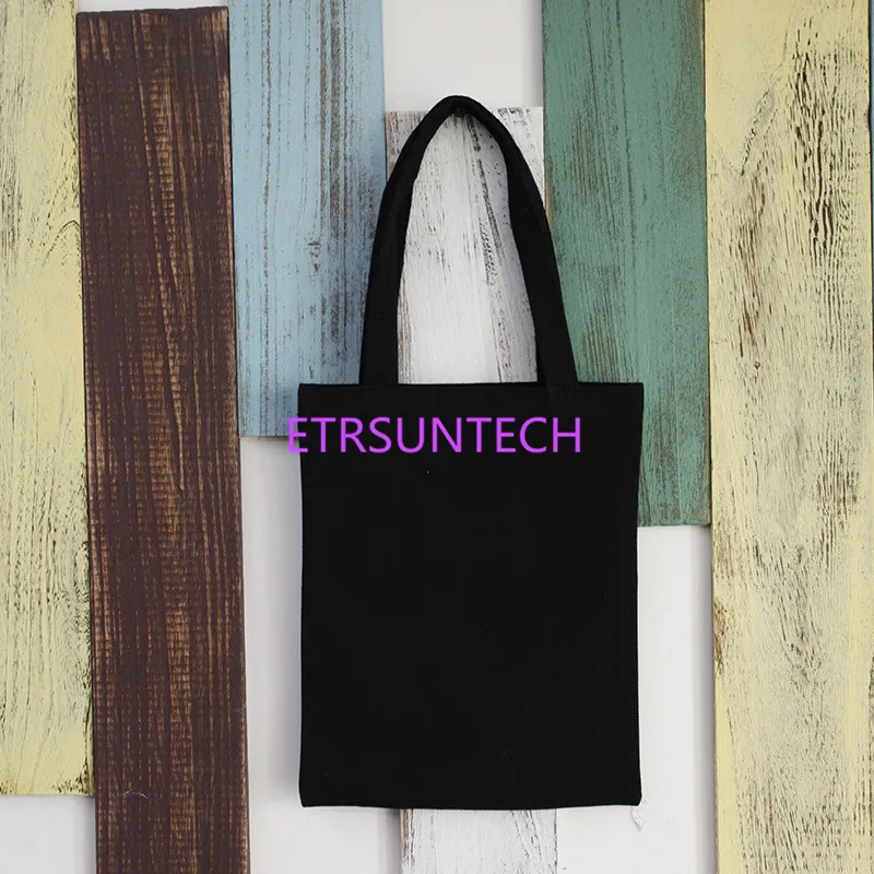 100 шт. холщовые сумки с чистым рисунком Экологически чистая многоразовая