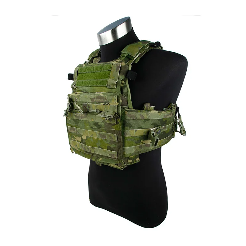 AERO тактический жилет 500D мультикам Тропик MOLLE MTP импортный тканевый военный жилет