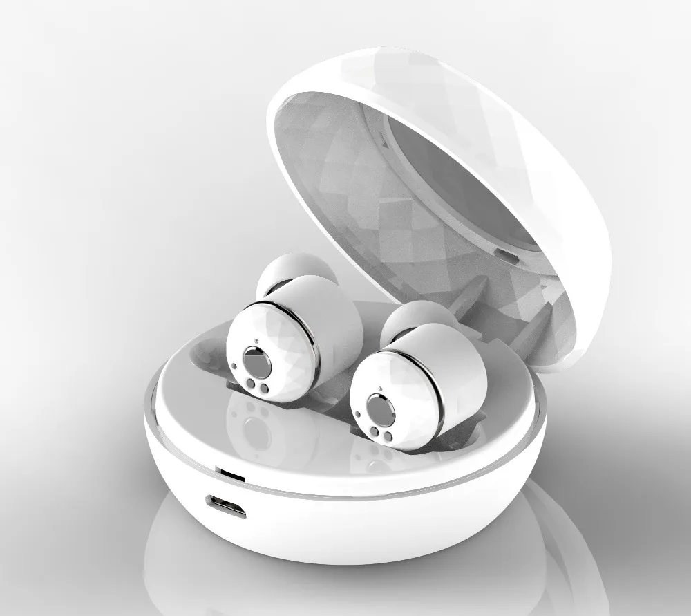 Беспроводной наушники Bluetooth True Музыка короче зарядки больше в режиме ожидания 10 м