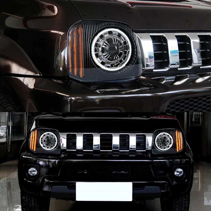 Hlxg 2 шт./1 комплект Автомобильный Стайлинг светодиодный фары для Suzuki Jimny 2007 2015