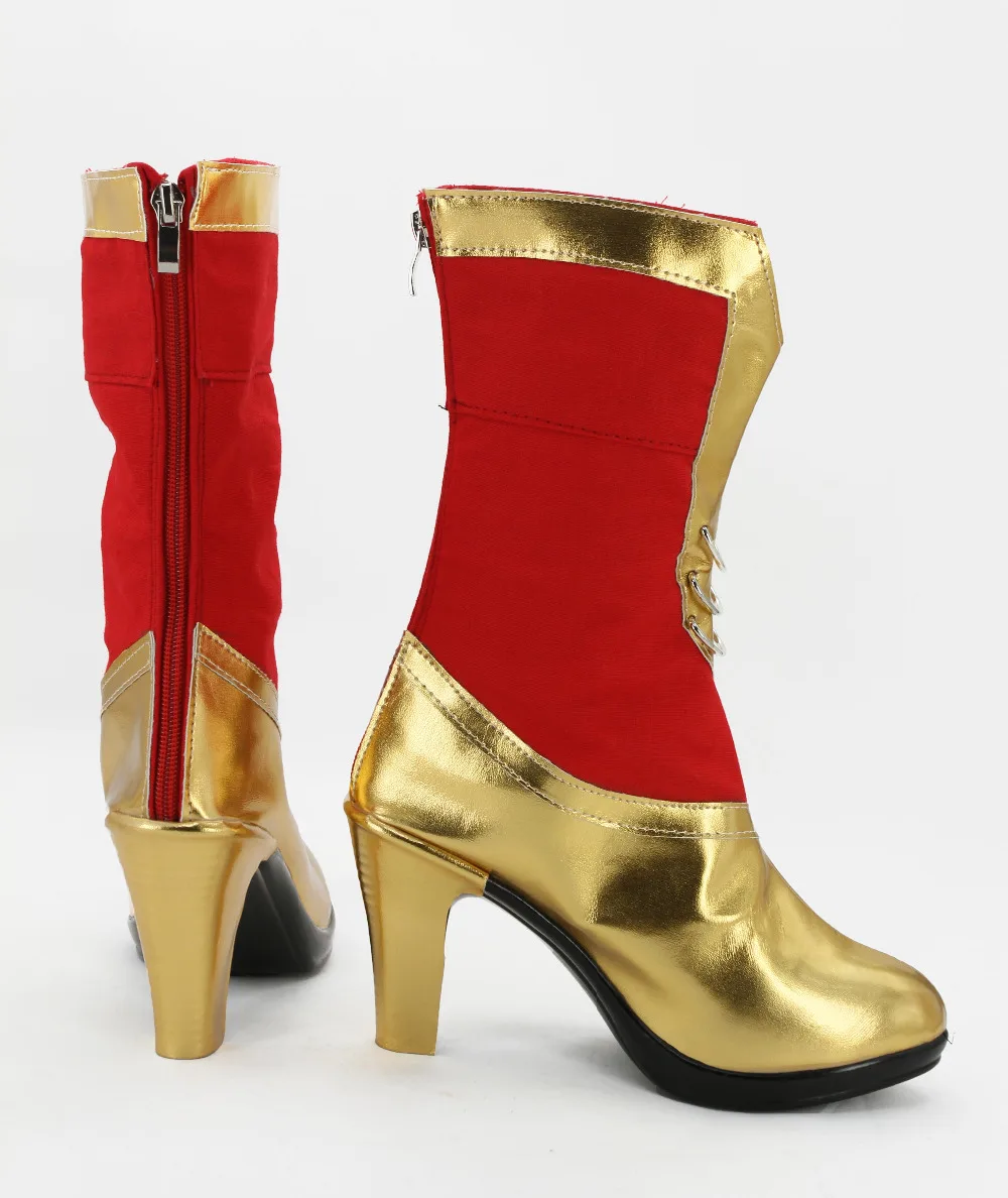 

FF6 Dissidia Final Fantasy Cosplay Terra Branford Boots Red Shoes Costume Props Custom Made for Halloween Carnival