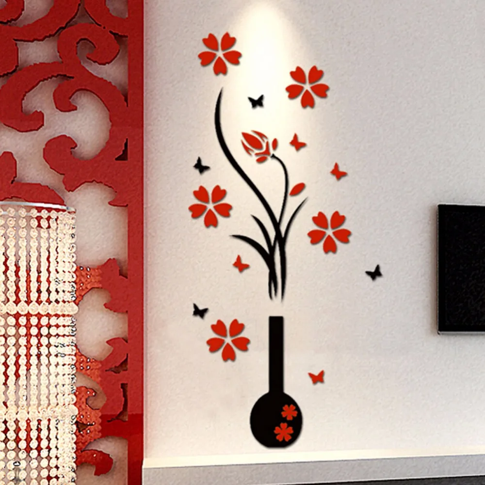 3D домашний декор &quotсделай сам&quot &quotслива&quot креативные настенные наклейки для