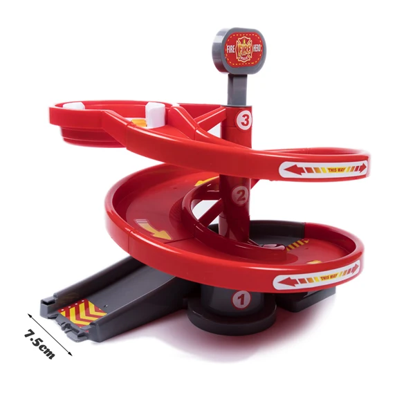 Large turntable red Волшебные светящиеся гоночные дорожки DIY универсальные аксессуары рампа поворот дорожный мост перекресток Железнодорожный автомобиль игрушка гоночные дорожки подарки для детей - Цвет: Large turntable red