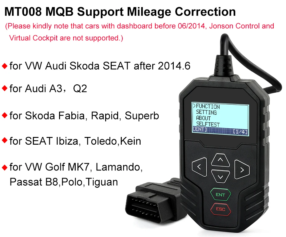 Новое поступление OBDPROG MT008 OBD инструмент для коррекции пробега