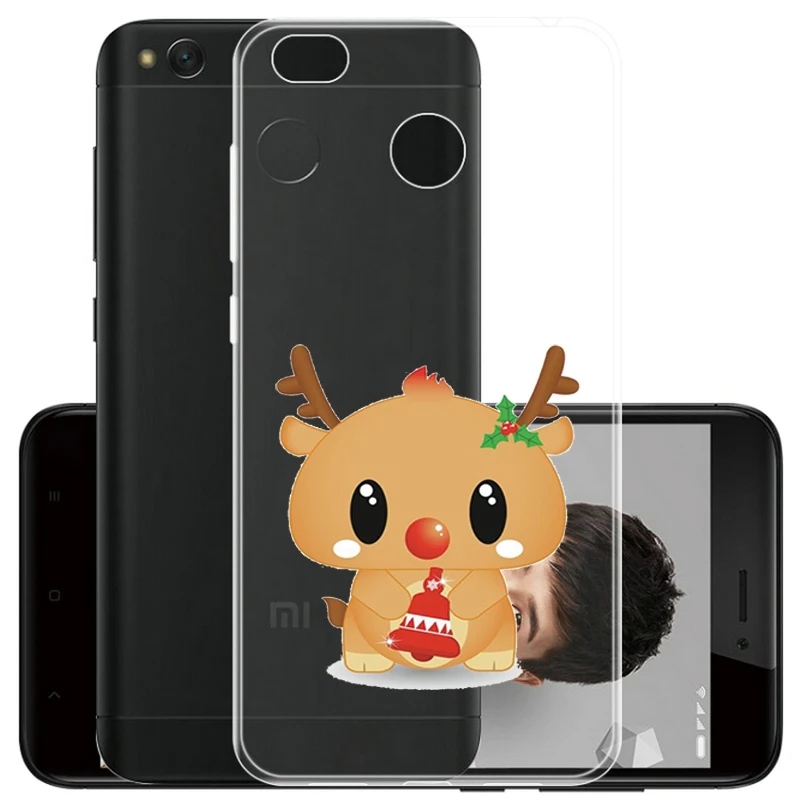 For New year Merry Christmas Case for Xiaomi Redmi 5 Plus 5.99&quot Thin Soft Silicone Phone Cover Capa Funda |