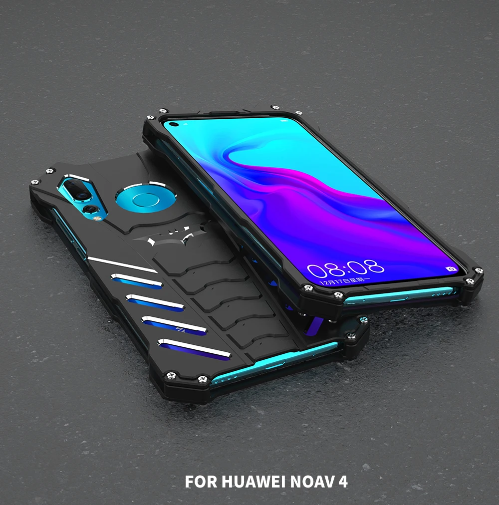 Роскошный противоударный чехол-подставка с Бэтменом для huawei Nova 2 3 4, алюминиевый бампер, металлическая задняя крышка для huawei 2s 3i 2 Plus, чехол