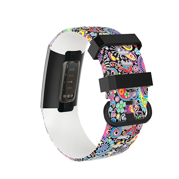 Pattern 5 Honecumi для Fitbit Charge 3 полосы для женщин и мужчин TPU Charge3 ремешок с ремешком с пряжкой для Fitbit Charge 3 Смарт часы браслет - Цвет: Pattern 5