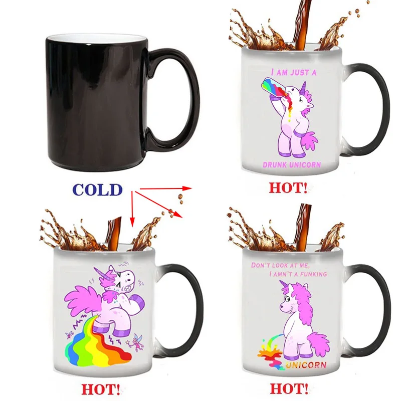 Прямая поставка кружки с единорогом радужная кружка новинка