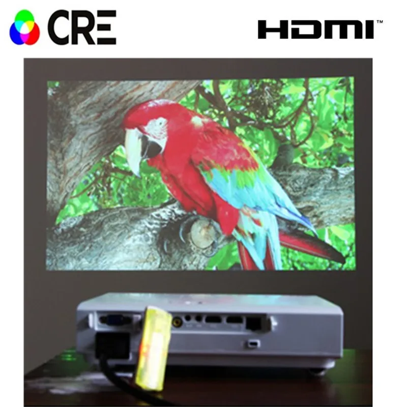 CRE X3001 высококачественный заводской 1280*800 HDMI * 2 USB VGA видео SD карта портативный 3
