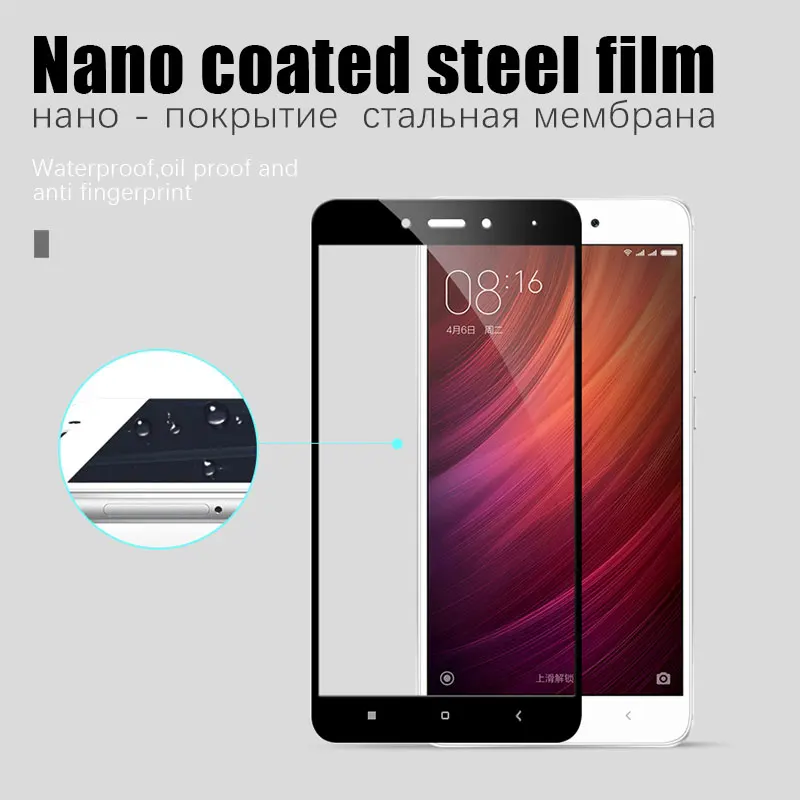 9 H Экран протектор для Xiaomi Redmi NOTE 4 X Закаленное Стекло полное покрытие защитный