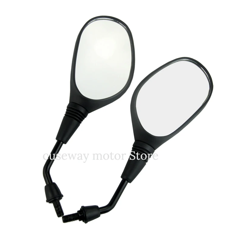 Pair black universal motorbike side mirrors moto rearview mirror 8mm 10mm motocross dirt pit bike motorcycle | Автомобили и
