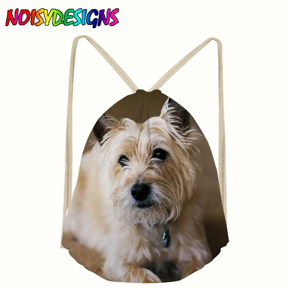 3D printing Women drawstring backpack Classic Scotty dogs Pattern mochila escolar man bags Travel mochilas school bag | Багаж и сумки