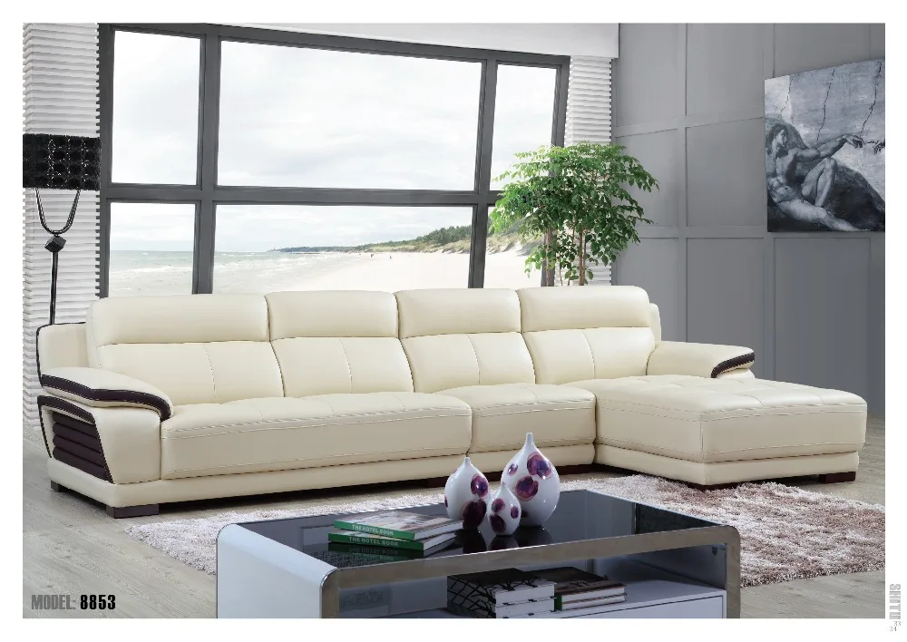 Новый кожаный диван фотографии дизайна дивана для гостиной | Мебель