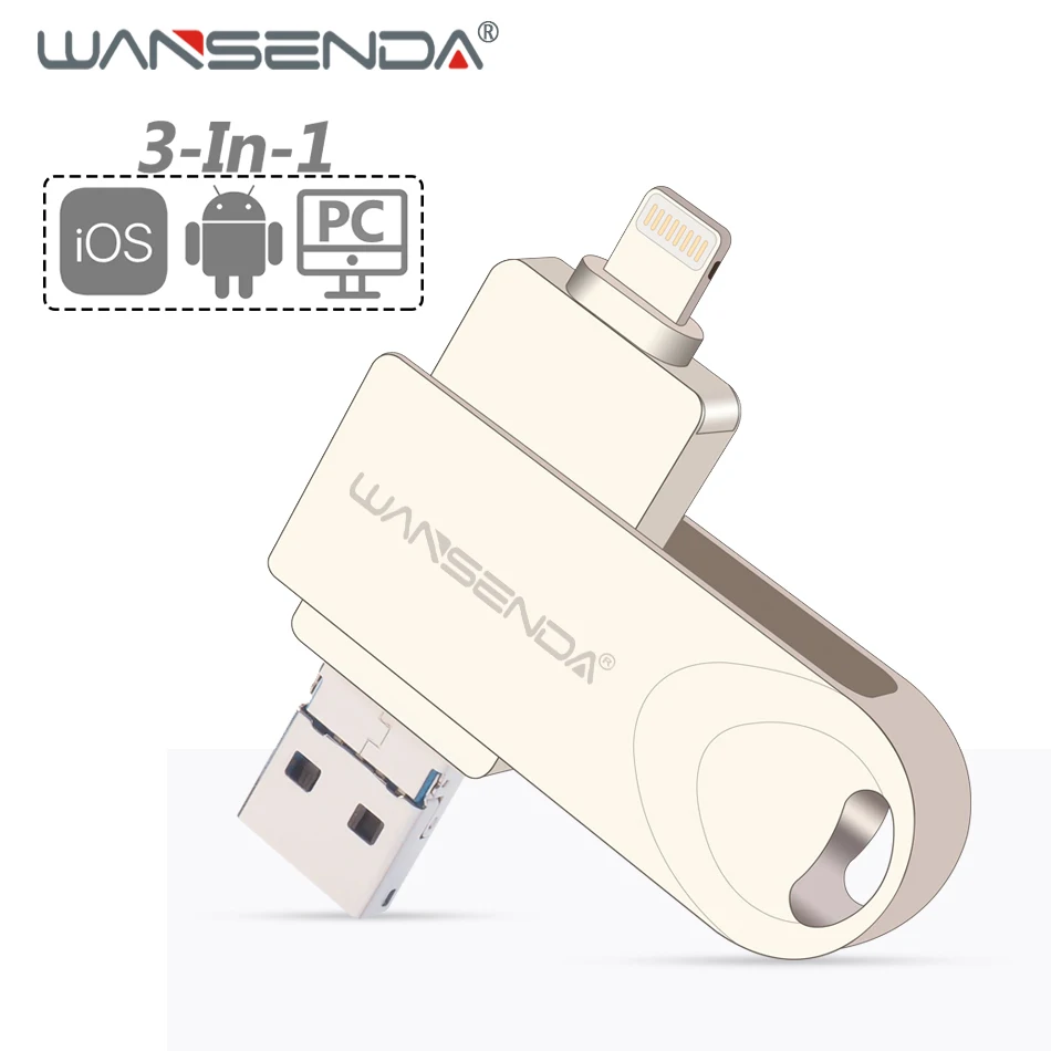 WANSENDA металлический флеш-накопитель высокоскоростной USB-накопитель 3 0 8 ГБ 16 32 64 128 |