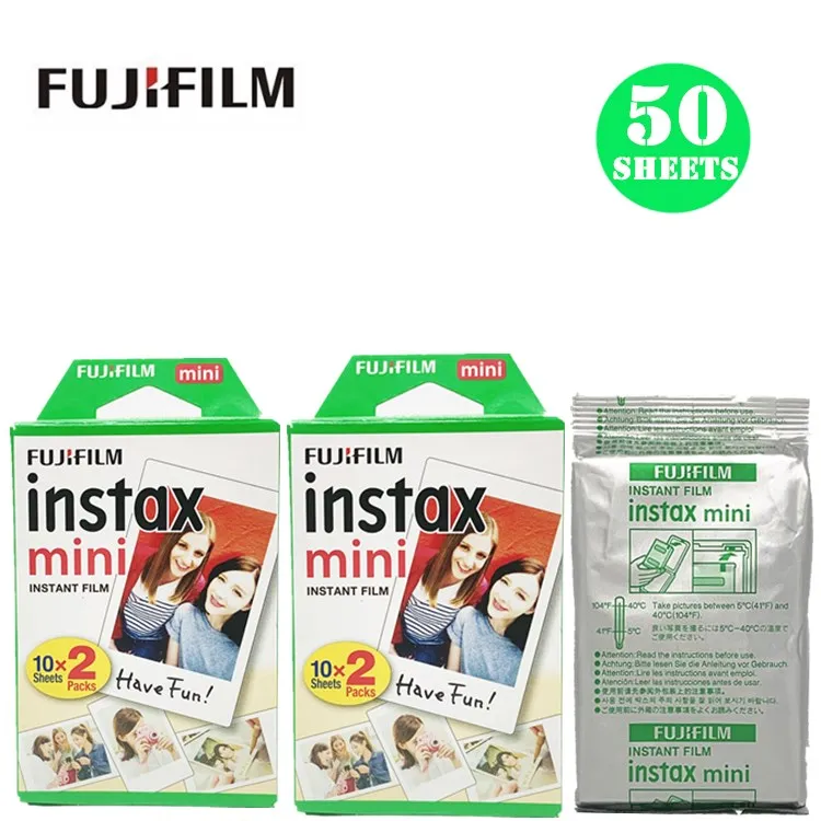 50 sheets Пленка Fujifilm Instax Mini 10 20 30 40 50 60 100 листов 3 дюйма для мини 9 Polaroid FUJI Instant Photo camera mini 9 8 7s 70 90 - Цвет: 50 sheets