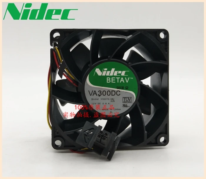 

Nidec Вентилятор охлаждения VA300DC V35072-58 8 см 80 мм 80*80*38 мм 8038 12v 1.1A Сервер вентилятор охлаждения
