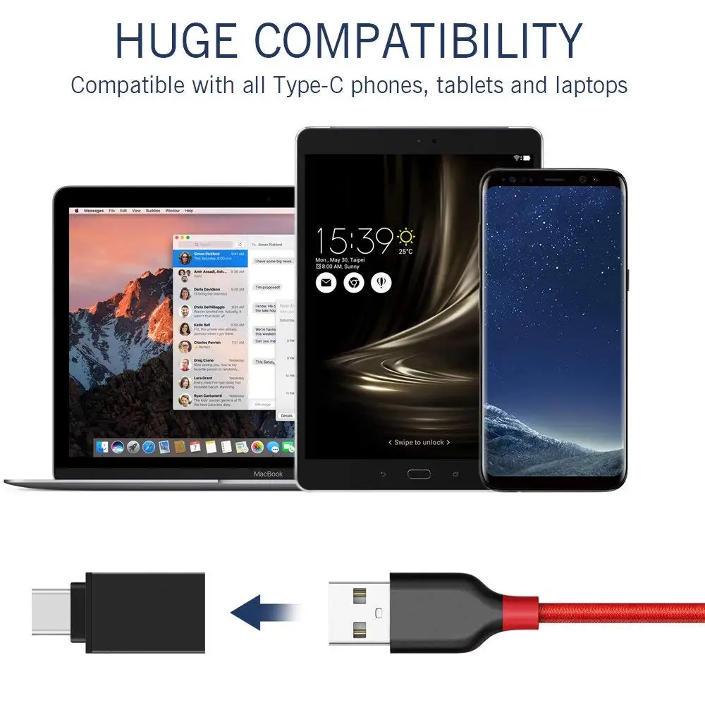 Ascromy 10 шт. планшетов с USB 3 0 адаптер OTG для Xiaomi Mi6 Mi8 Mi 8 A2 Samsung Galaxy S8 S9 Plus Note 9 lg g6 Type C |