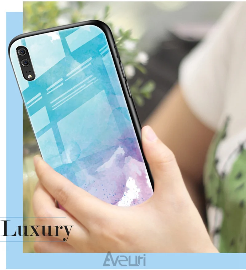 Стеклянная крышка чехол для телефона для Samsung Galaxy A40 A50 A70 J3 J5 J7 J2 Prime A6 A8 плюс A7 A9 S8 S9 S10 Примечание 10 плюс Coque