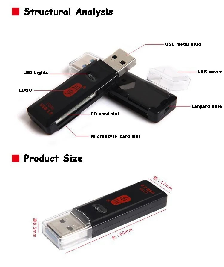 2 в 1 супер скорость 5 Гбит/с USB 3,0 Micro SDXC SD TF кардридер адаптер для sd-карты MicroSD TF карта SDHC Micro SDXC до 128 ГБ
