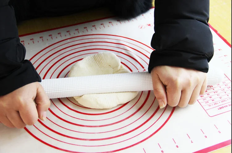 Антипригарный силиконовый коврик для выпечки замеса теста раскатки