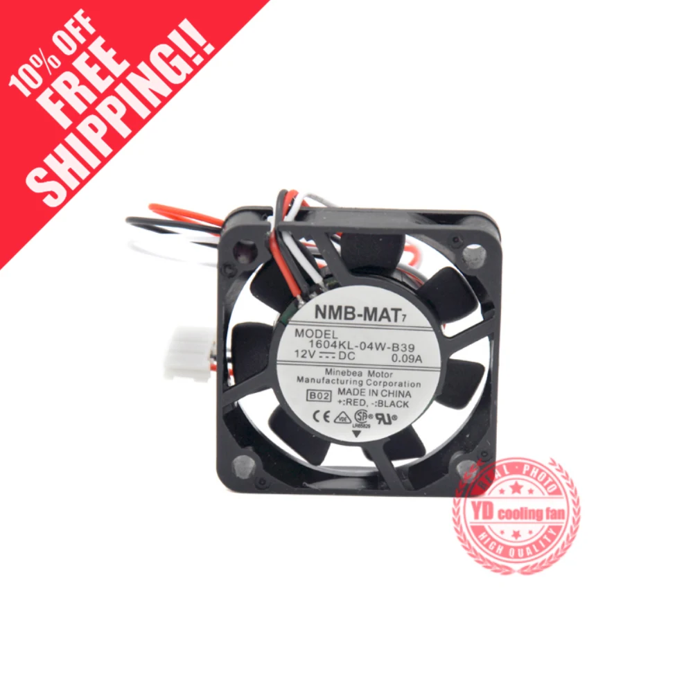 

Новый NMB-MAT NMB 1604KL-04W-B39 4 см 12V 0.09A 4 см для Yaskawa Серводвигатель Вентилятор охлаждения