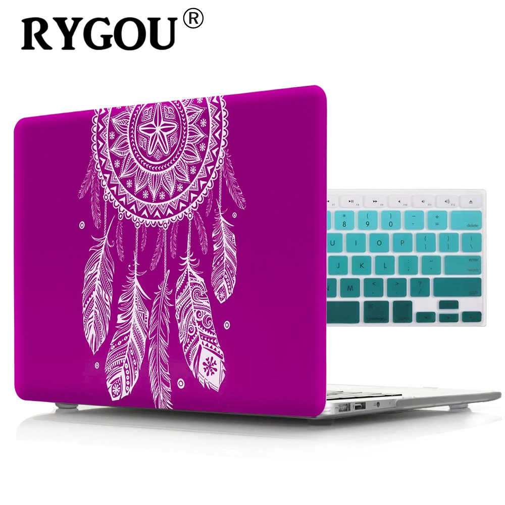 Жесткий чехол RYGOU с принтом для Macbook Air Pro Retina 11 12 13 3 15 4 дюйма сенсорной панелью A1706