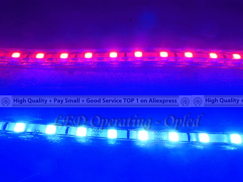 28 8 Вт 2 шт в партии 1 630nmRed + 450nmBlue SMD полоса Гибкая Светодиодная лампа для