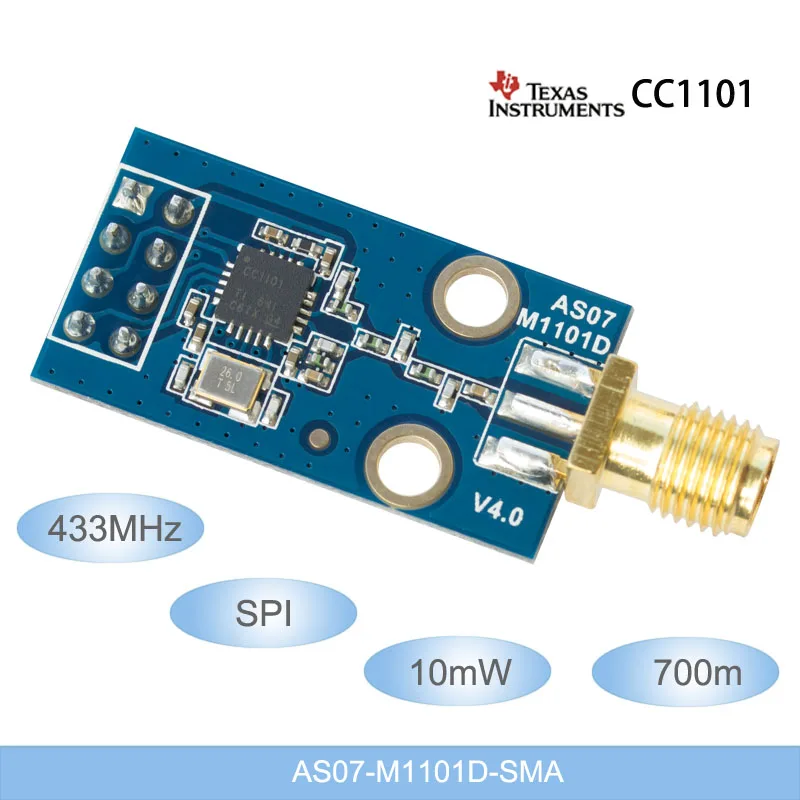 433 МГц беспроводной радиочастотный модуль SPI CC1101 трансивер для передачи данных 10