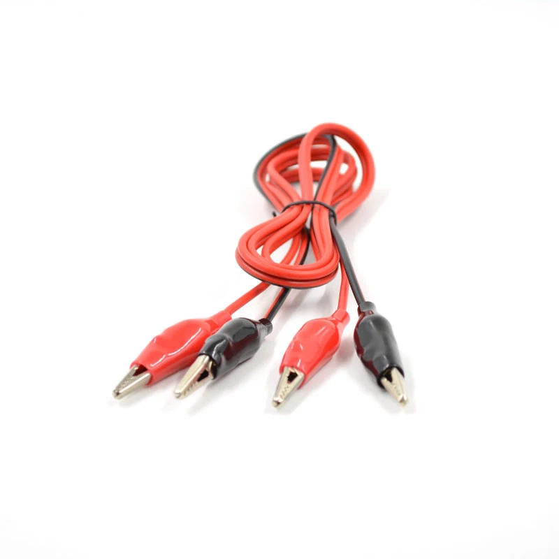 2 шт. крокодиловые зажимы с двойной головкой 1 м|crocodile clip|alligator clipsclip alligator |