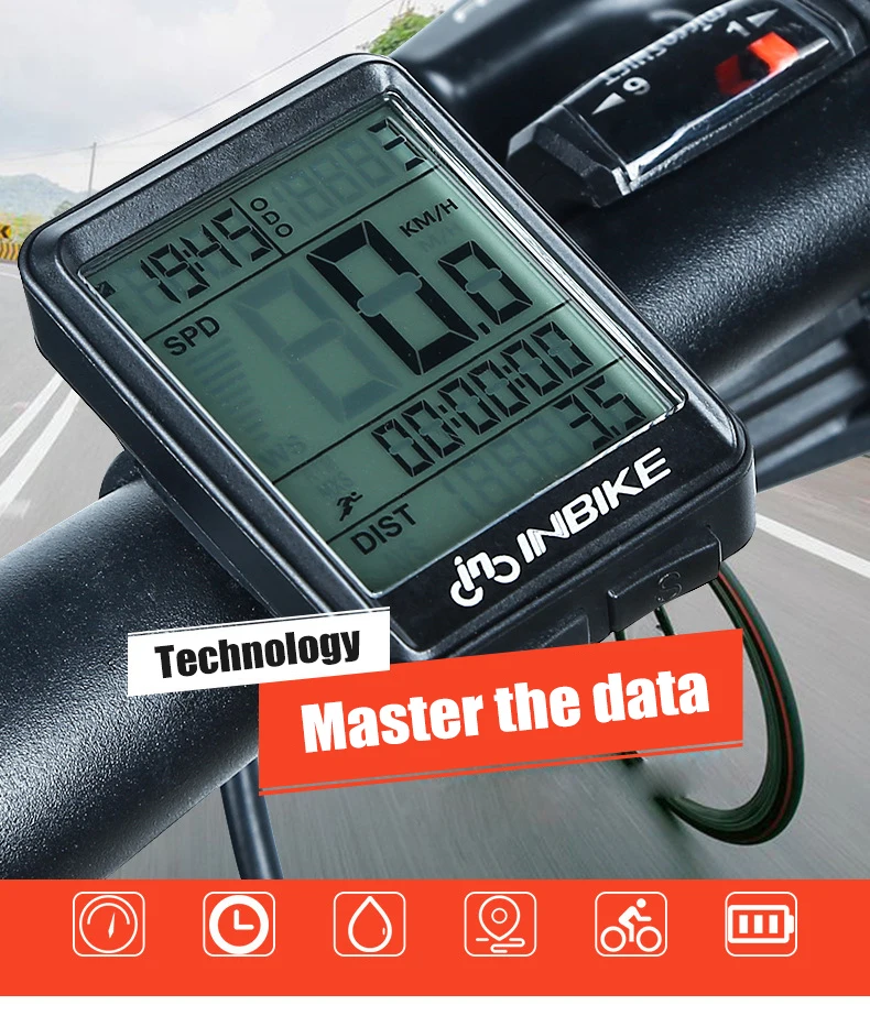 Inbike велосипед английский Код Таблица беспроводное оборудование для верховой езды скорость Горная дорога велосипед аксессуары одометр
