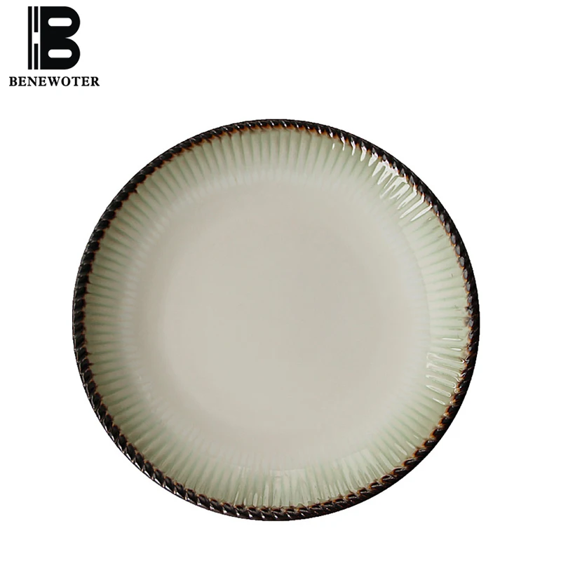 

Креативная керамическая обеденная тарелка, 2 шт., 8 дюймов, круглая тарелка для спагетти, стейка, тарелка для салата, фруктов, кухонная посуда,...