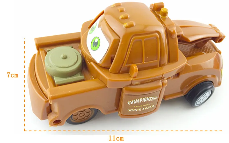 1 шт. disney Pixar Cars 2 3 Lightning McQueen экзотический детский гоночный автомобиль мальчик Рождественский подарок модель автомобиля деформированная игрушка яйцо подарок