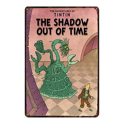 DU2213 Tintin мультфильм фильм жестяная вывеска Металл Ретро Винтаж Pub кафе домашнее искусство детская комната Настенный декор уникальный подарок куадро DU-2219 - Цвет: DU2213