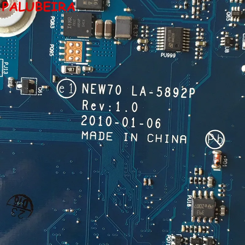 Малябира для Acer 5741 5742 шлюза NV59 материнская плата ноутбука MBWJU02001 Новинка 70 LA-5892P HM55