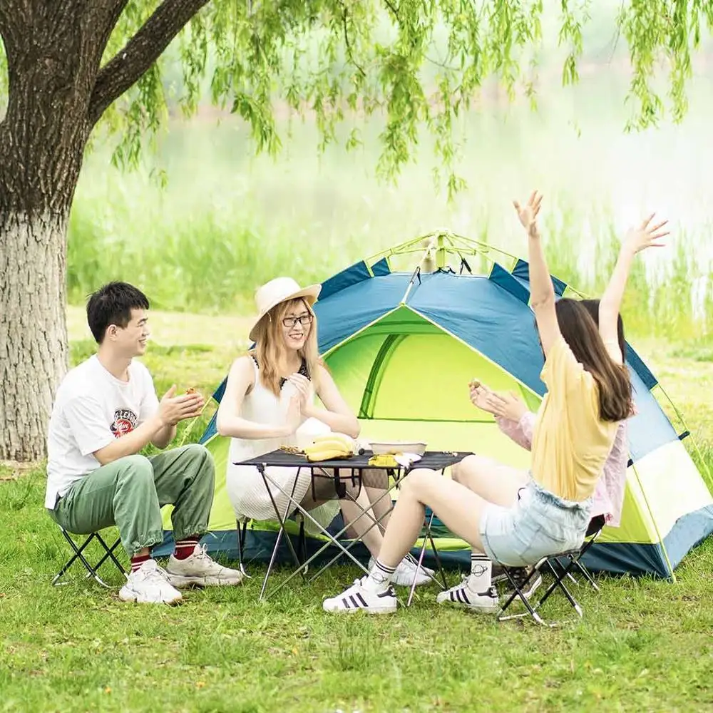Xiaomi Youpin Outdoor Folding Stool Portable Aluminum Alloy Leisure Small Bench Sketch Chair Sishing With Storage bag | Электроника