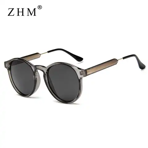 Круглые Солнцезащитные очки в стиле ретро 2022, женские и мужские брендовые дизайнерские прозрачные женские солнцезащитные очки, мужские сол...