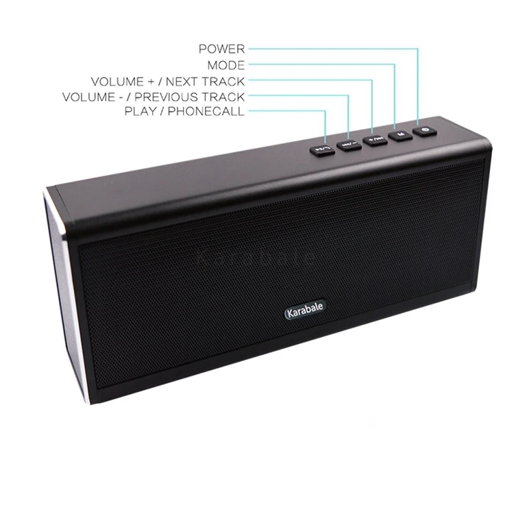 20 W галогенные лампы в металлической Беспроводной Bluetooth Динамик 4400 мА/ч, Мощность банк Портативный супер бас автомобильного компьютера, Hi-Fi, Динамик mp3 player Mic PK Piple S5