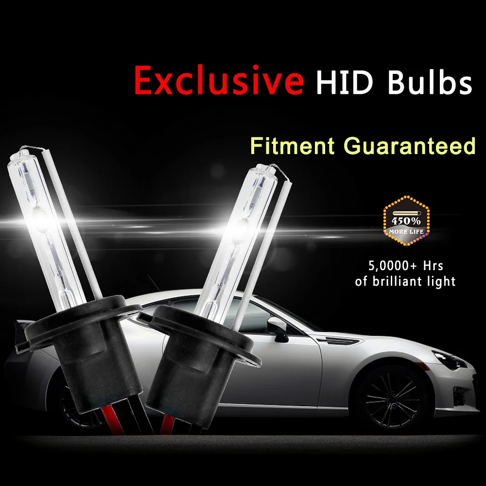 2 шт 12В 55 Вт H4 лампы H7 H1 H3 XENON HID Conversion Kit KitH11 H8 9005 Авто фара галогенная лампа 3000k 4300k