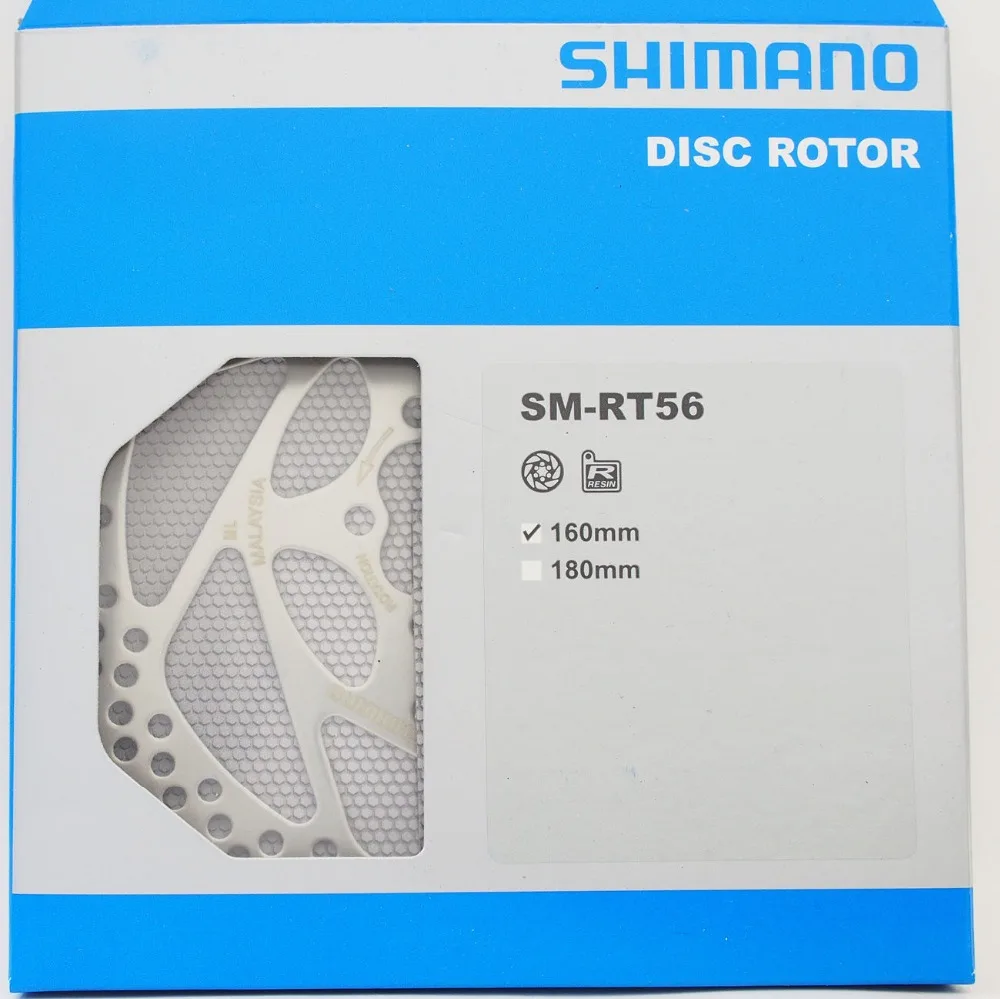 Оригинальный Shimano Deore велосипедный SM-RT56 MTB велосипед 6-болтовый дисковый тормозной