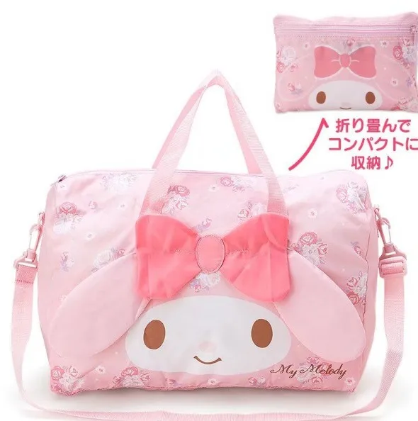 Pink Kawaii Милая мультяшная hello kitty My Melody складная дорожная сумка на колесиках для женщин и девочек, сумка-тоут для вещей, сумки для ручной клади yey-675 - Цвет: Pink