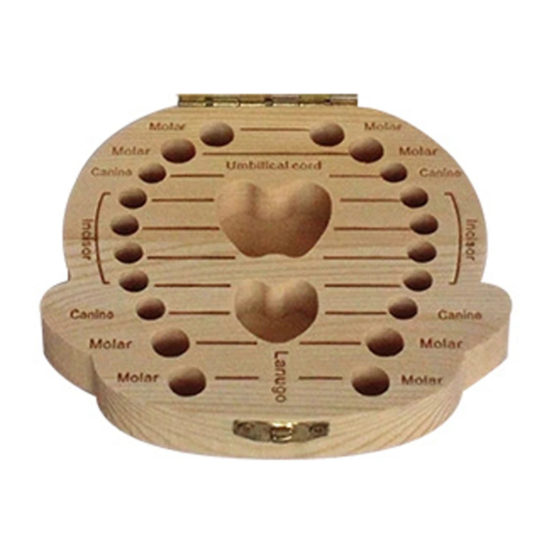 Детская деревянная коробка для хранения зубов органайзер молочных мальчиков и