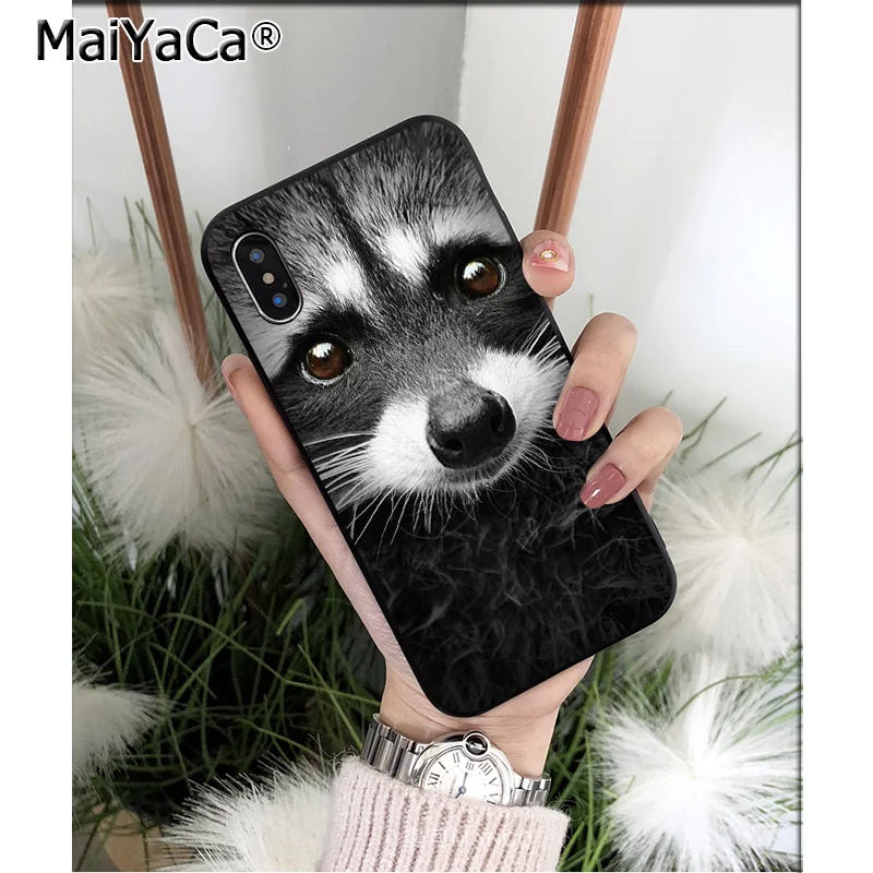 A12 MaiYaCa животное енот лиса высокое качество чехол для телефона iPhone X XS MAX 6 6S 7 7plus 8 8Plus 5 5S XR - Цвет: A12