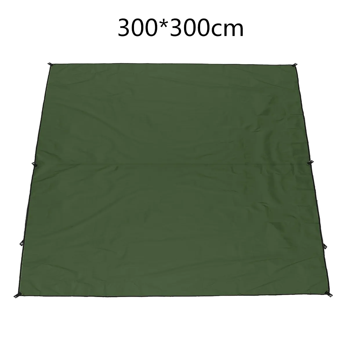 300x300cm Green 4 размера тент солнцезащитный навес пляж Открытый Кемпинг Сад навес от солнца навес гамак дождь муха брезент водонепроницаемый тент - Цвет: 300x300cm Green