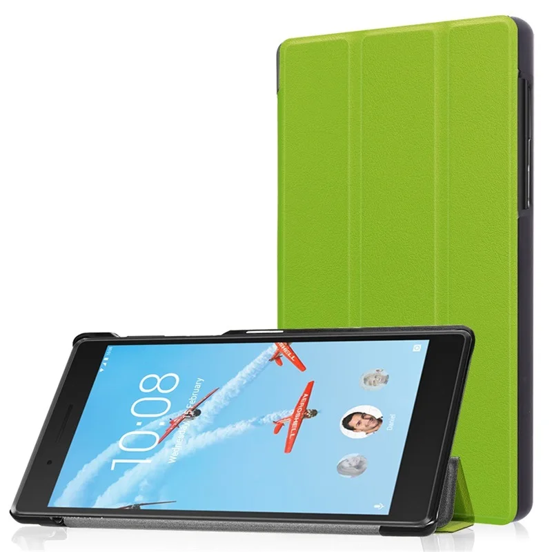 Green Для lenovo Tab 7 Tab7 TB-7504X 7504F/N 7 дюймов Смарт из искусственной кожи чехол для lenovo tb-7504F 7504X" защитный чехол - Цвет: Green