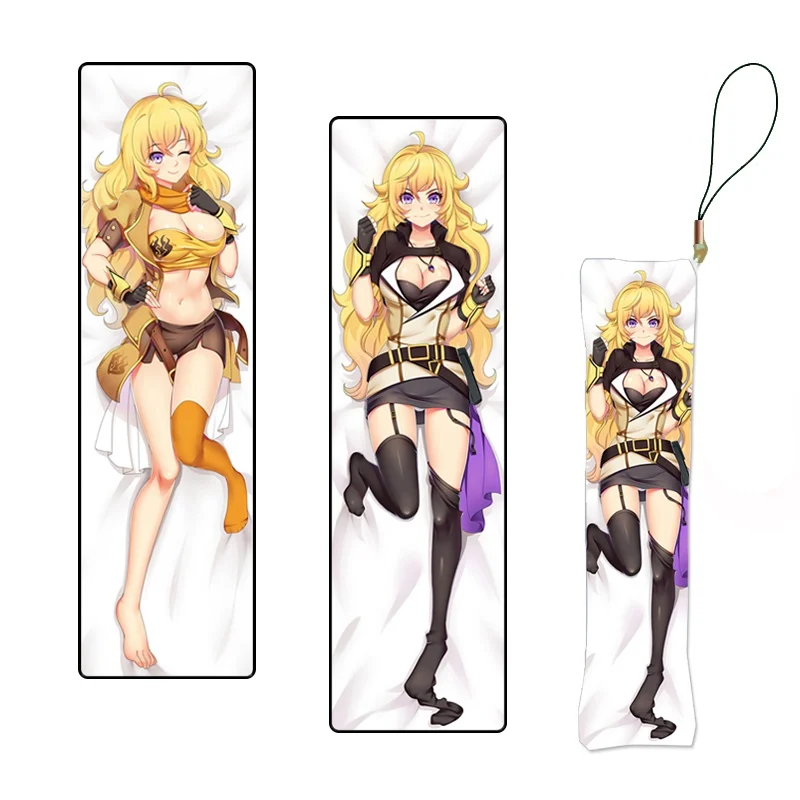 Аниме персонажи RWBY Yang Xiao long & Blake Belladonna мини подвесная Подушка украшение Dakimakura